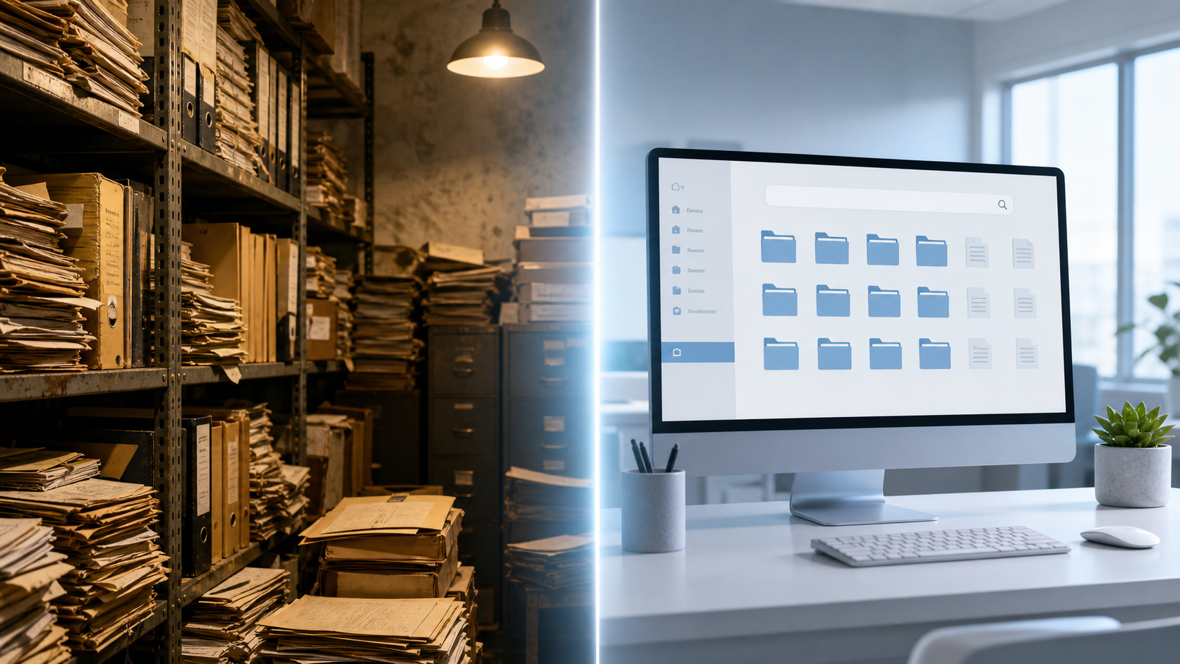 Vom Paternoster zur Cloud: Wie die werke wallisellen versorgung ag ihr Papierarchiv digitalisierten.
